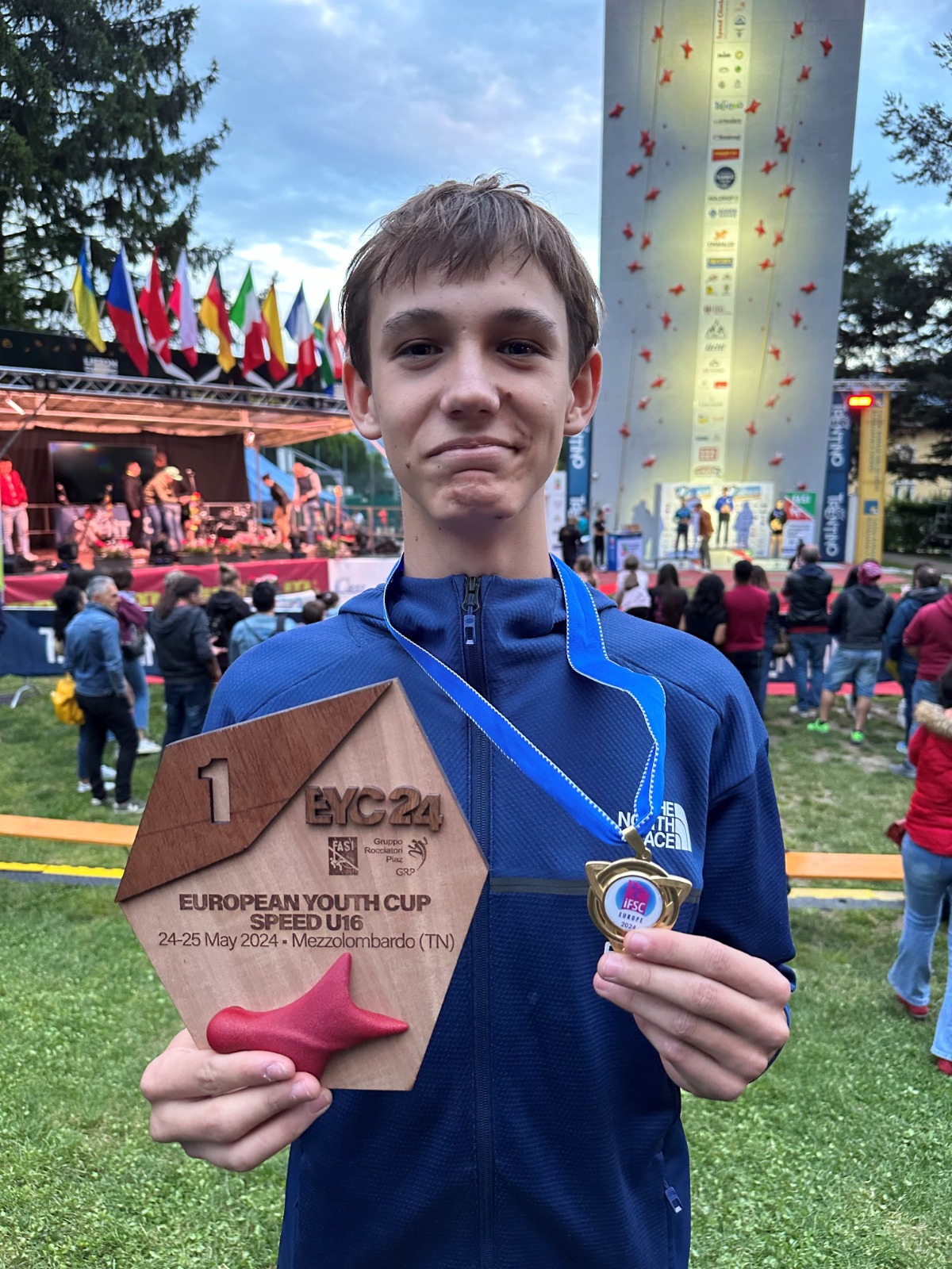 Coupe d’Europe de vitesse Mezzolombardo : Léo GROSSET en or Louise FONTAINE en bronze