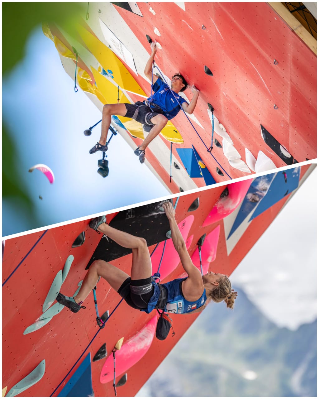 Max BERTONE et Manon HILY au départ des Championnats de France de difficulté Sénior