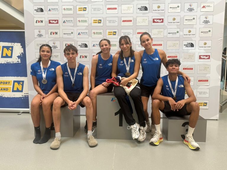 De l’or, de l’argent et du bronze, nos grimpeurs réunionnais remportent 4 médailles à la Coupe d’Europe de vitesse Jeunes de Saint Pölten